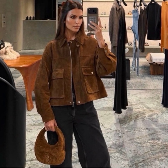 Zara Jackets & Blazers - ZARA 100% LEATHER BOMBER JACKET